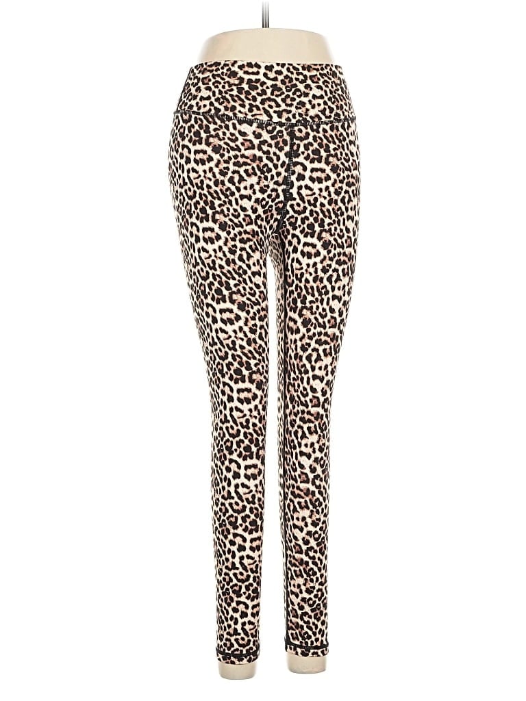 Pre-owned Zyia Active Leggings In Brown