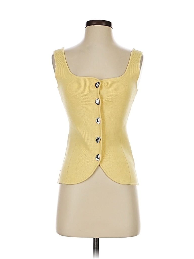 Pre-owned Zara Cardigan Sweater In Yellow