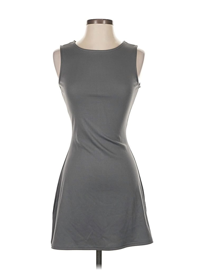 Pre-owned Assorted Brands Casual Dress In Gray