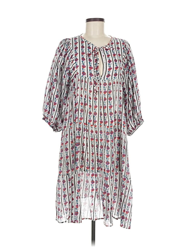 Pre-owned Assorted Brands Casual Dress In White