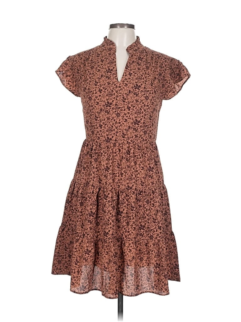 Pre-owned Monteau Casual Dress In Brown