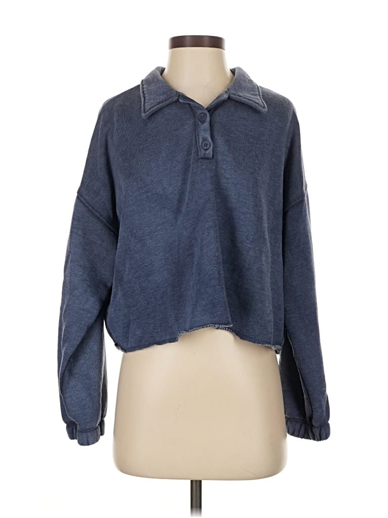 Pre-owned Aerie Pullover Sweater In Blue