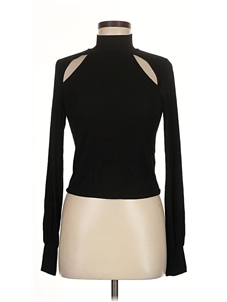 Pre-owned Michael Lauren Turtleneck Sweater In Black