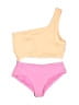 Assorted Brands Color Block Pink One Piece Swimsuit Size 10 - photo 1