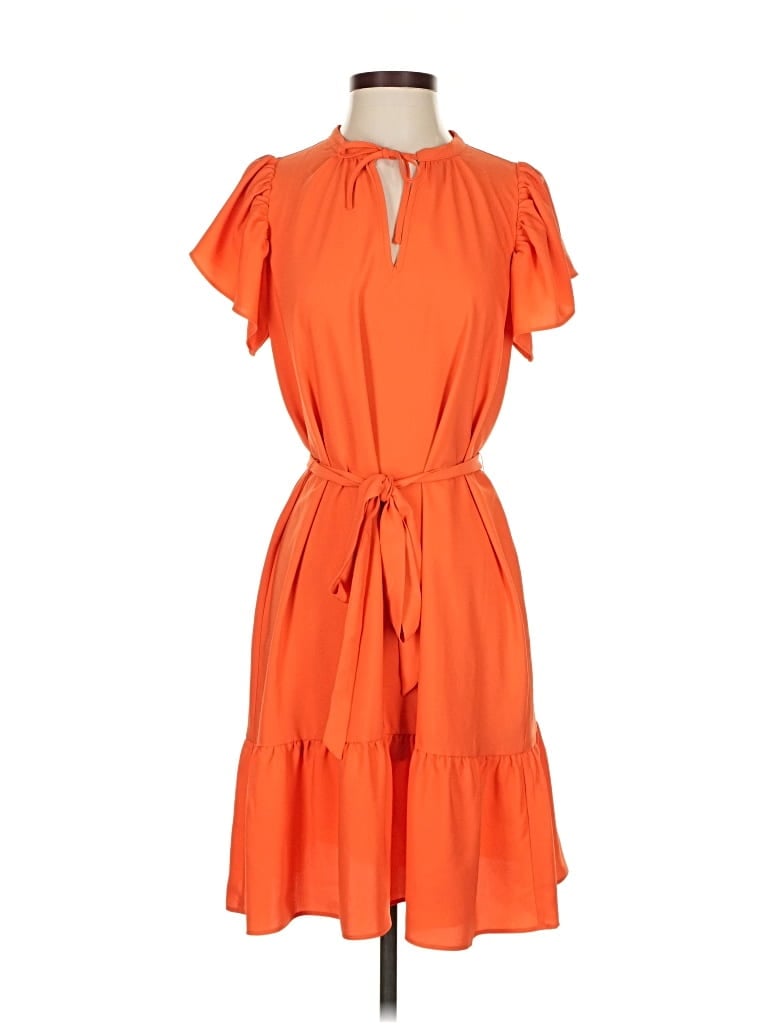 Pre-owned Ann Taylor Factory Casual Dress In Orange