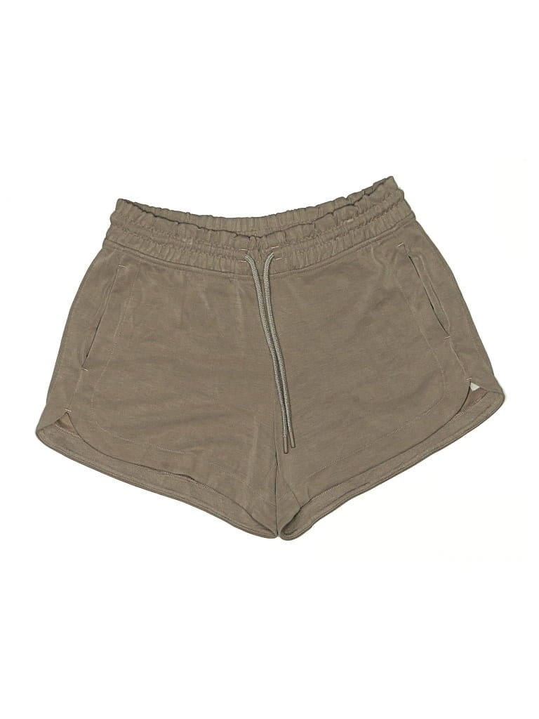 Pre-owned Athleta Khaki Shorts In Brown