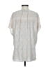 BCBGMAXAZRIA 100% Polyester Silver Short Sleeve Blouse Size S - photo 2