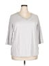 Studio Works Silver 3/4 Sleeve T-Shirt Size 2X - photo 1