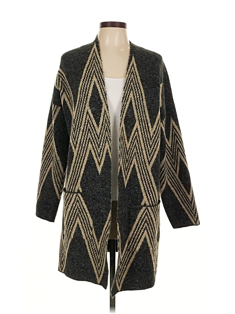 Pre-owned Joan Vass New York Cardigan Sweater In Black