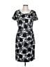 Weston 100% Polyester Graphic Gray Casual Dress Size L - photo 1