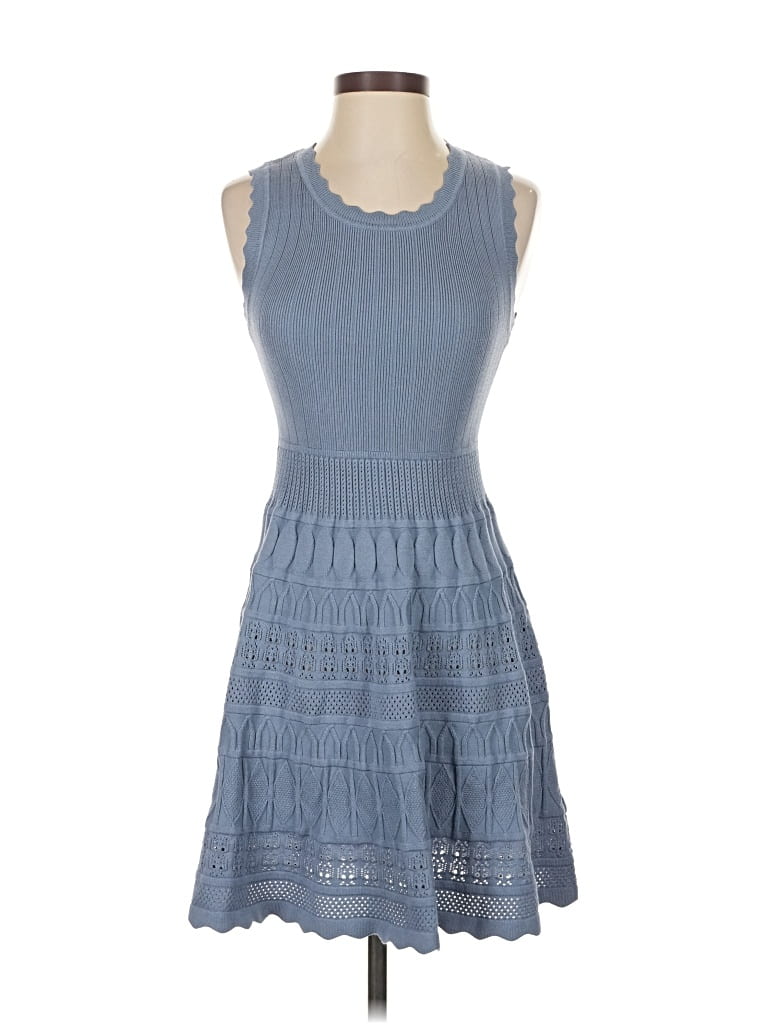 Pre-owned Willow & Wind Casual Dress In Blue