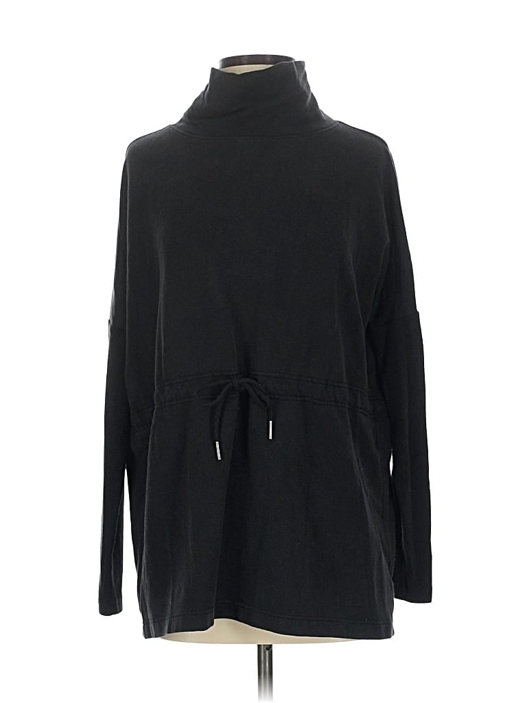 Pre-owned Athleta Turtleneck Sweater In Black