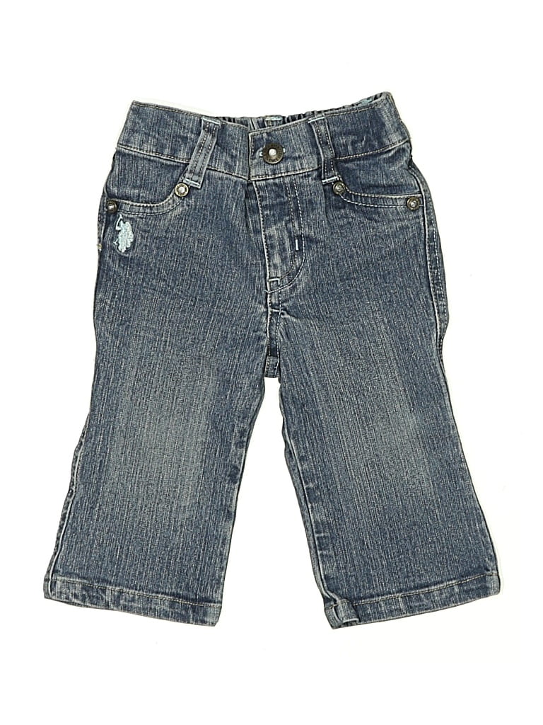Pre-owned U.s. Polo Assn Babies' Jeans In Blue