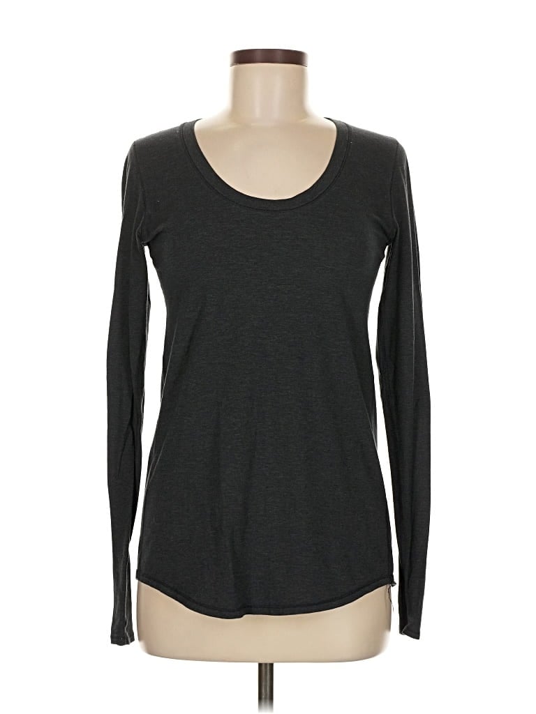 Pre-owned Lululemon Athletica Long Sleeve T-shirt In Gray