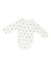 Cloud Island 100% Cotton Polka Dots White Ivory Long Sleeve Onesie Size Newborn - photo 1