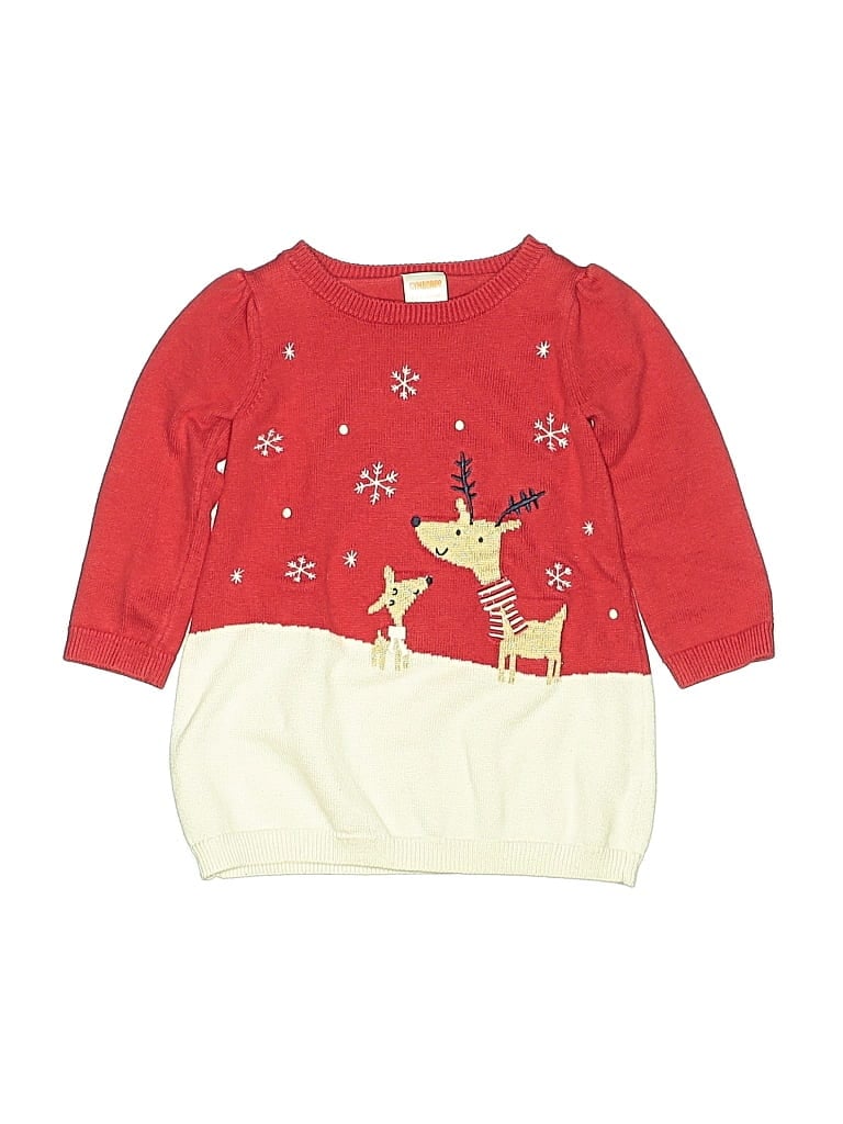 Pre-owned Gymboree Kids' Pullover Sweater In Red