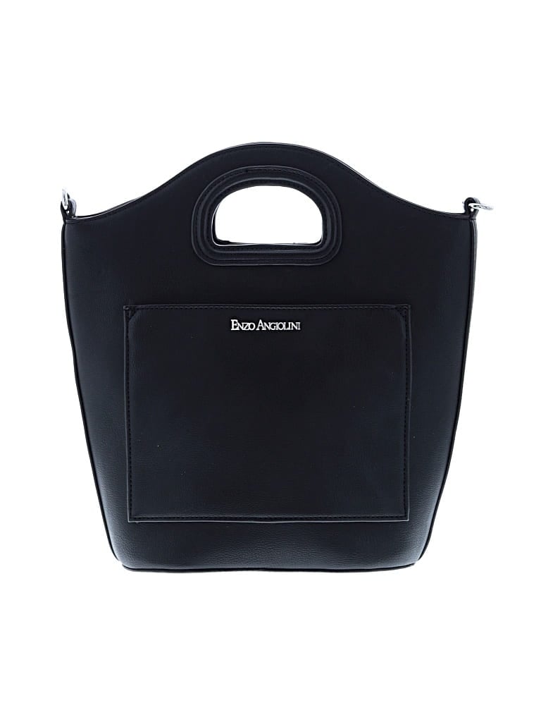 Pre-owned Enzo Angiolini Satchel In Black