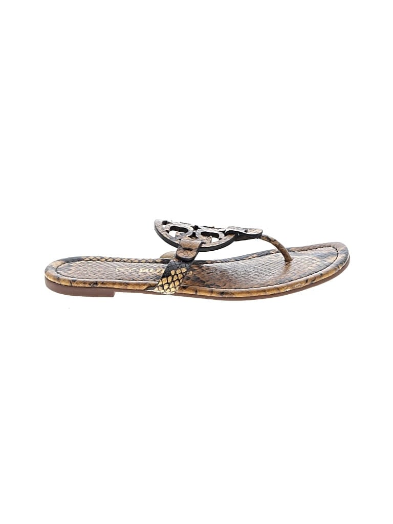 Pre-owned Tory Burch Sandals In Brown