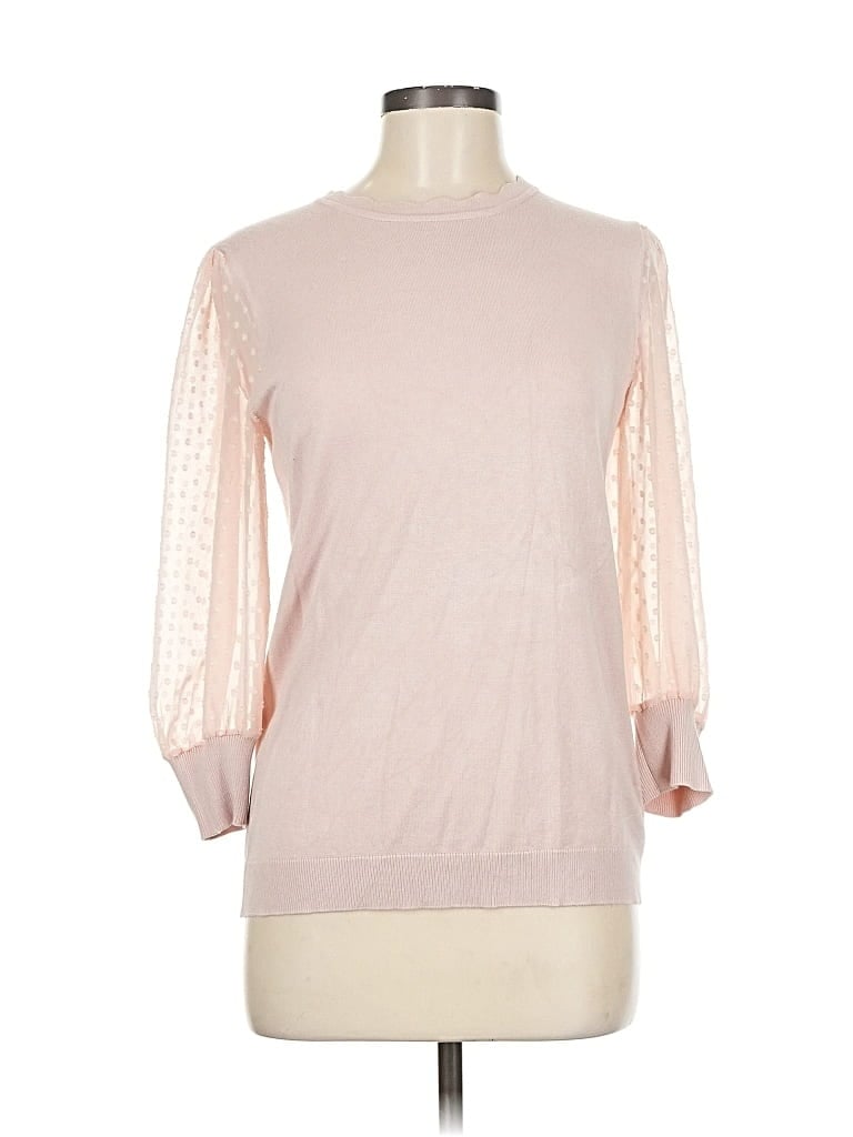 Pre-owned Adrianna Papell Pullover Sweater In Pink