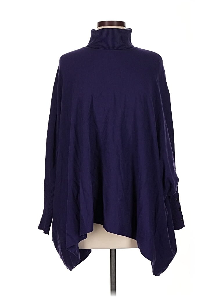 Pre-owned Alfani Poncho In Purple