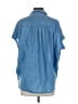 Madewell Blue Short Sleeve Blouse Size S - photo 2