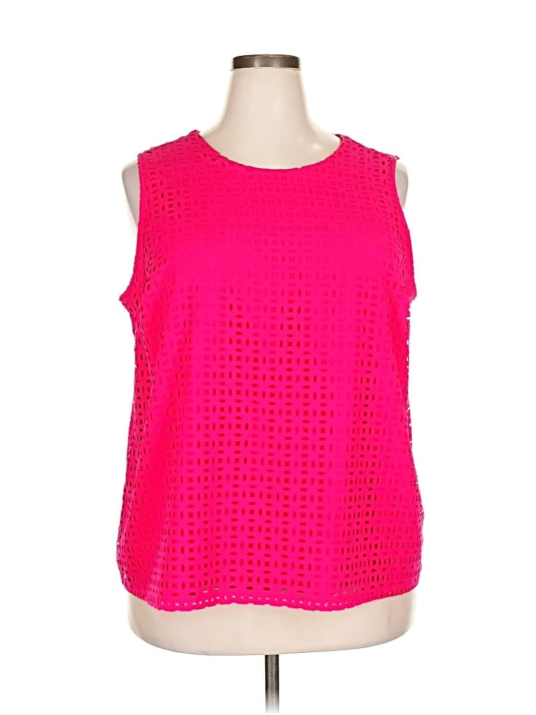 Pre-owned Cynthia Rowley Tjx Sleeveless T-shirt In Pink