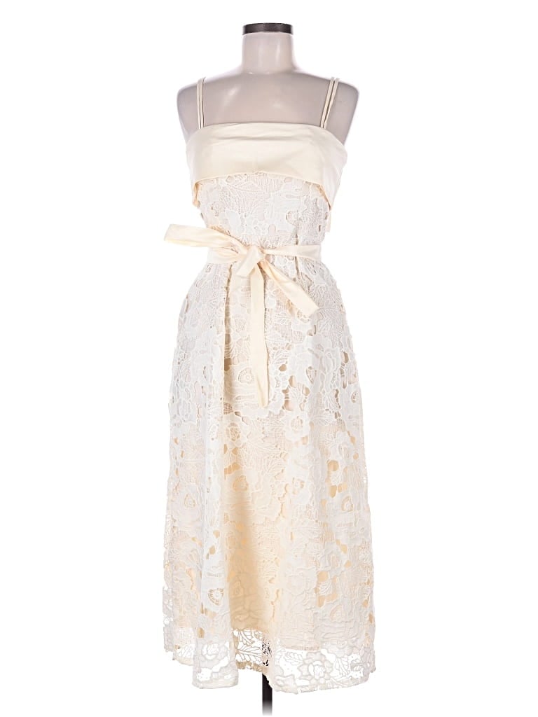 Pre-owned Assorted Brands Cocktail Dress In White