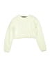 Sincerely Jules Argyle Solid Ivory Pullover Sweater Size 7 - 8 - photo 1