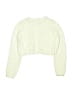 Sincerely Jules Argyle Solid Ivory Pullover Sweater Size 7 - 8 - photo 2