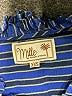 Mille 100% Cotton Stripes Blue Long Sleeve Button-Down Shirt Size XXS - photo 7