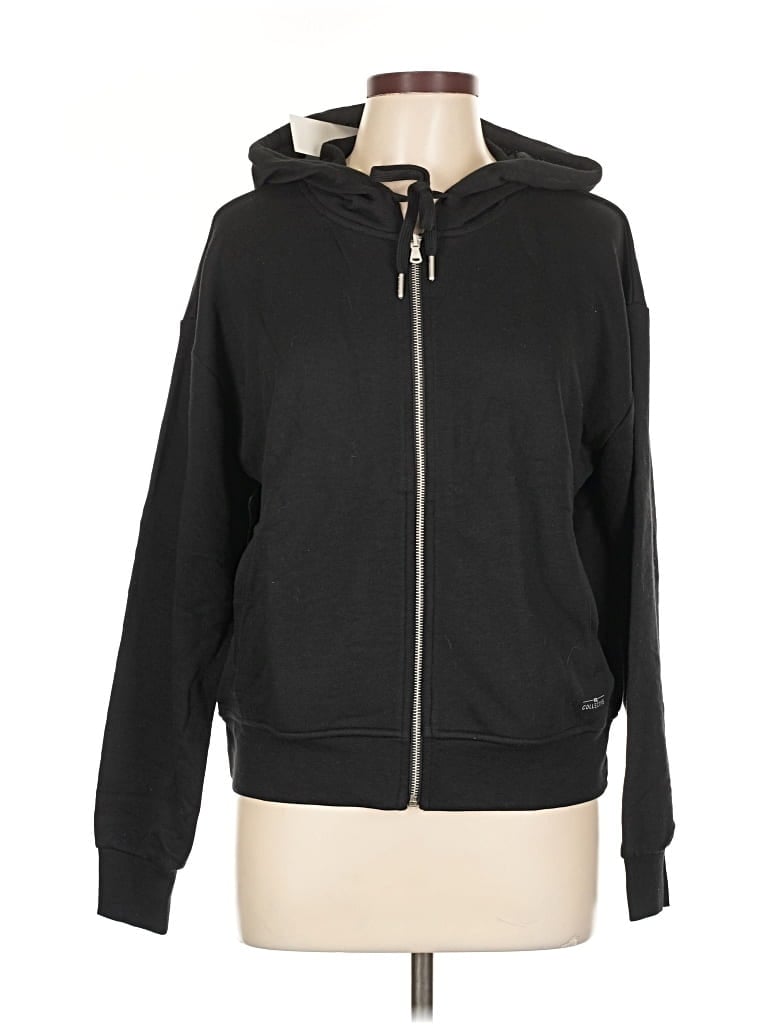 Psk Collective Zip Up Hoodie In Black