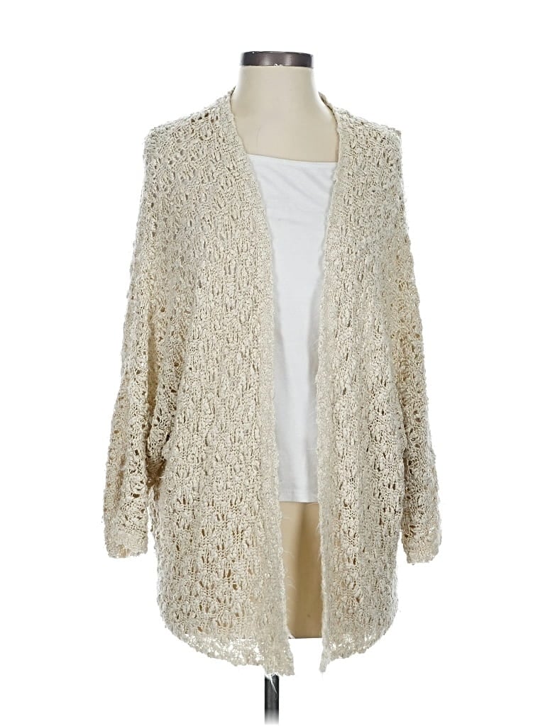 Pre-owned Forever 21 Cardigan Sweater In White