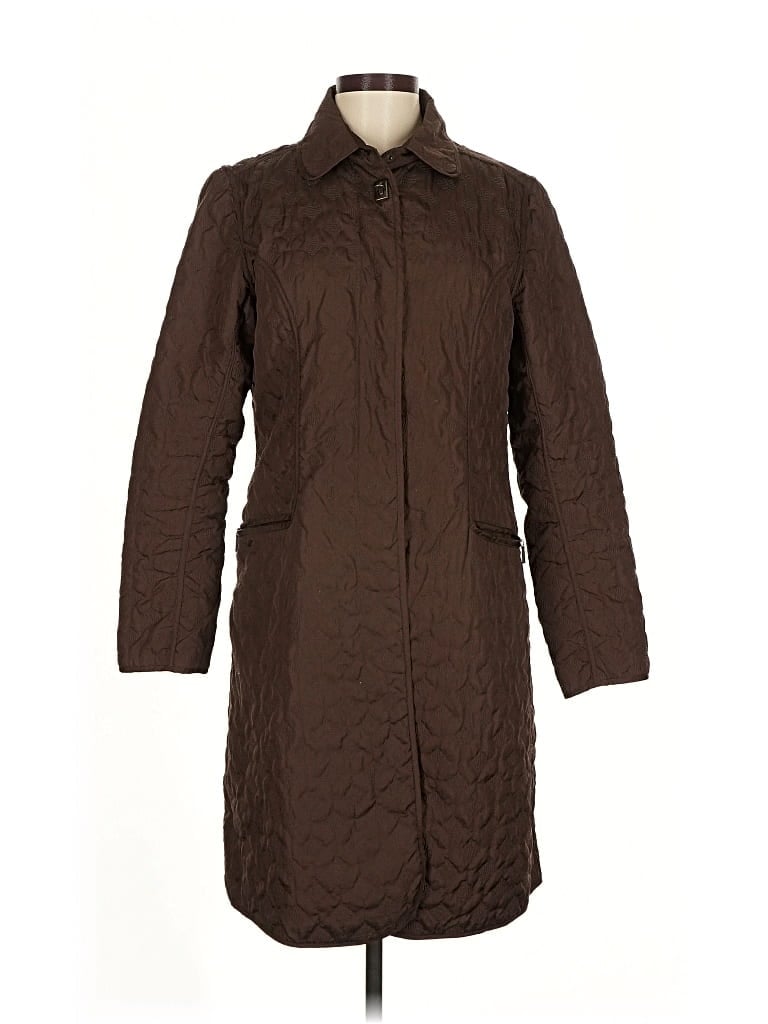Pre-owned Carole Little Coat In Brown