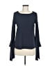 Ann Taylor Blue Long Sleeve Blouse Size M - photo 1