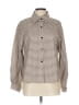 Unbranded 100% Polyester Houndstooth Ivory Long Sleeve Blouse Size L - photo 1