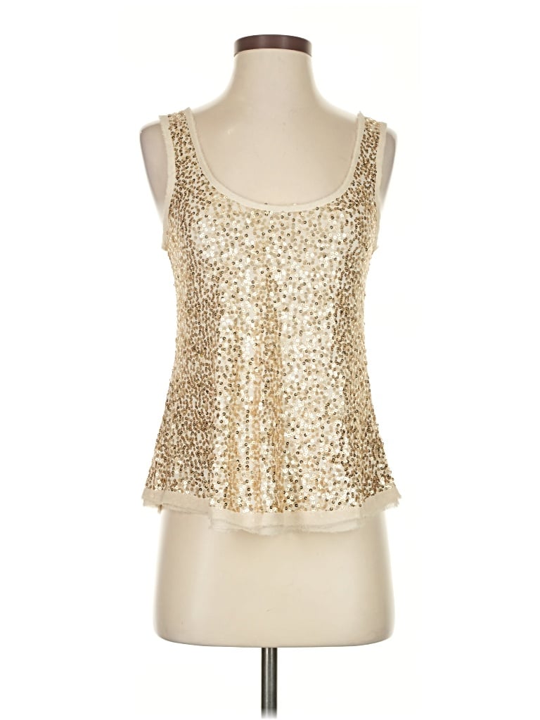 Pre-owned Calypso St Barth Sleeveless Blouse In Gold