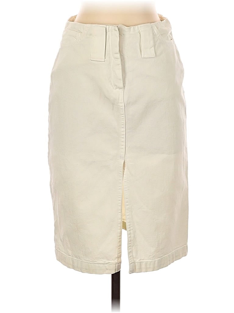Pre-owned Dkny Casual Skirt In White