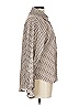 Unbranded 100% Polyester Houndstooth Ivory Long Sleeve Blouse Size L - photo 4