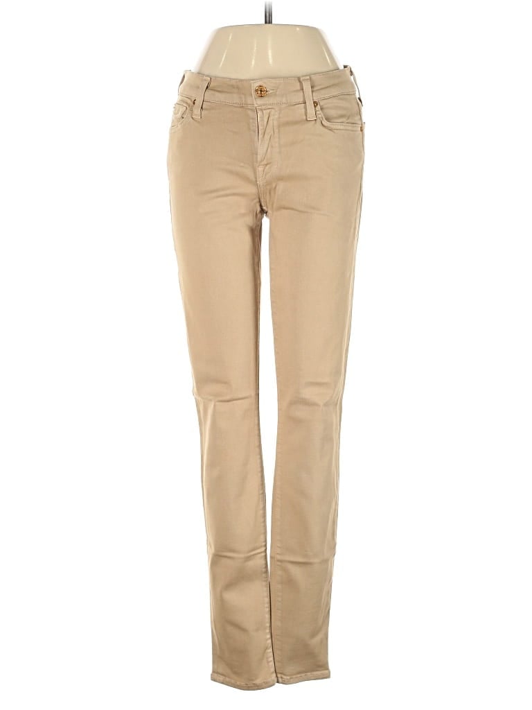 Pre-owned 7 For All Mankind Jeans In Brown