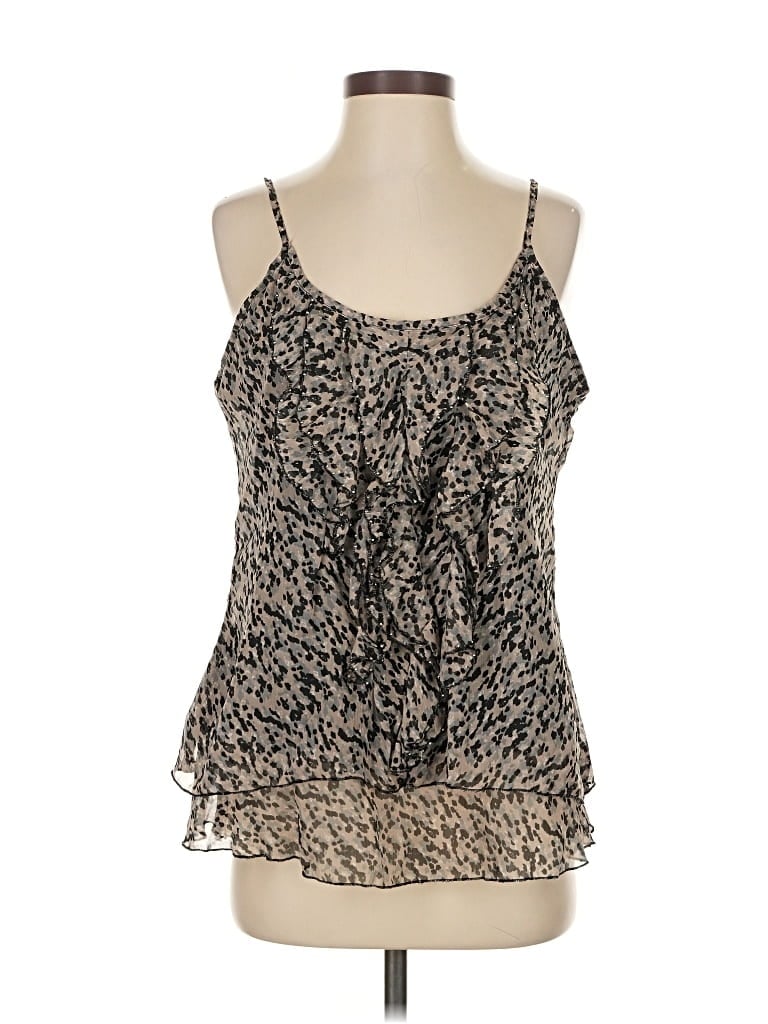 Pre-owned Mac Duggal Sleeveless Blouse In Brown