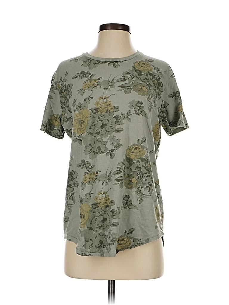 Pre-owned Abercrombie & Fitch Short Sleeve Blouse In Green