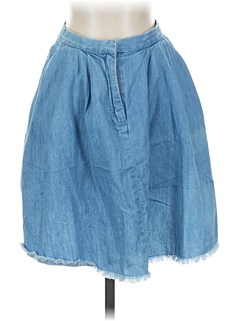 Pre-owned French Connection Denim Skirt In Blue