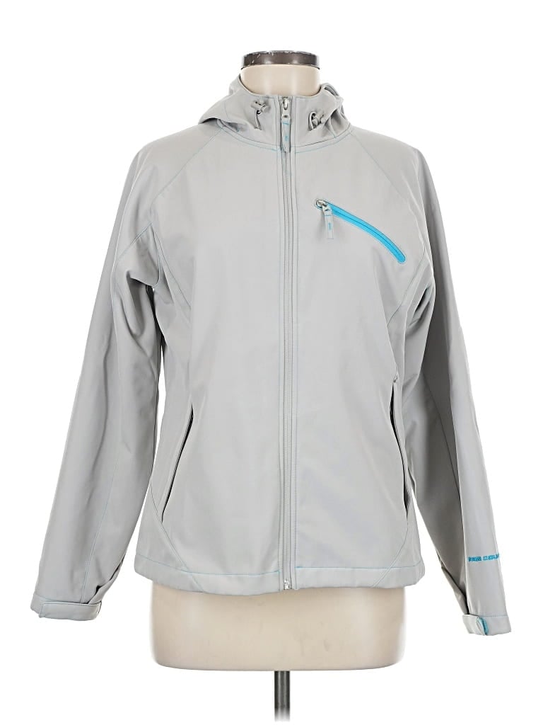 Pre-owned Free Country Track Jacket In Gray