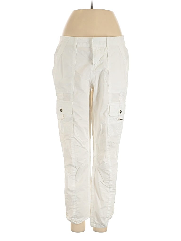 Pre-owned White House Black Market Cargo Pants In White