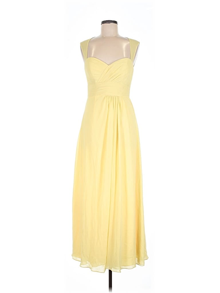 Pre-owned Bill Levkoff Cocktail Dress In Yellow