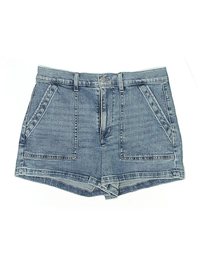 Pre-owned J.crew Factory Store Denim Shorts In Blue