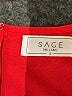 Sage the Label 100% Polyester Solid Red Jumpsuit Size S - photo 3