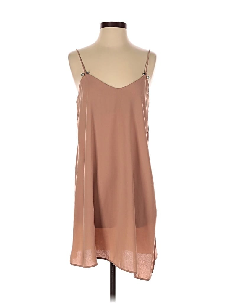 Pre-owned Zara W&b Collection Casual Dress In Brown
