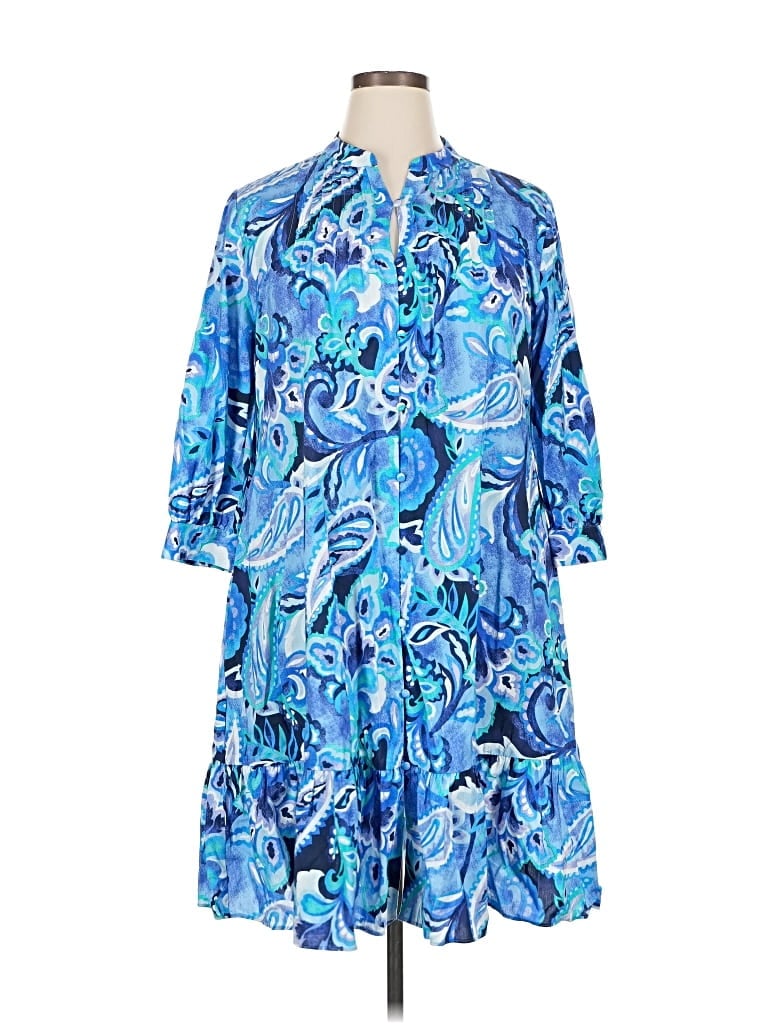 Pre-owned Soft Surroundings Casual Dress In Blue