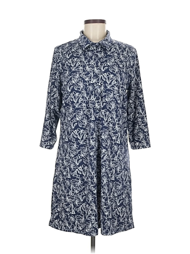 Pre-owned Lands' End Kimono In Blue